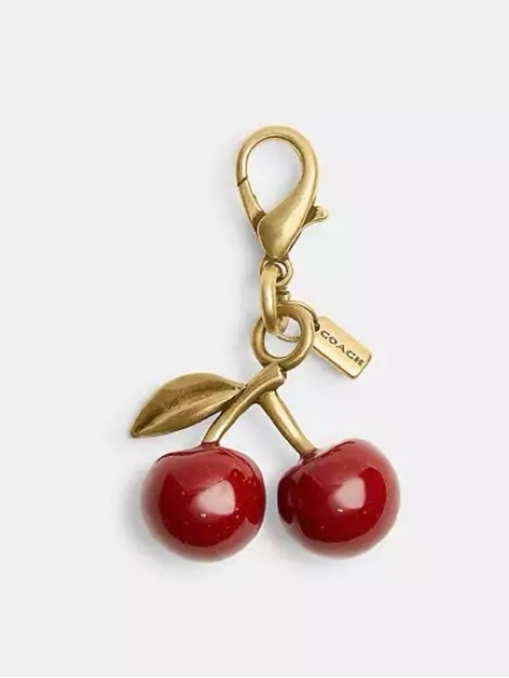 Coach DIY MINI Cherry Charm for purse keychain wallet bracelet necklace NWT